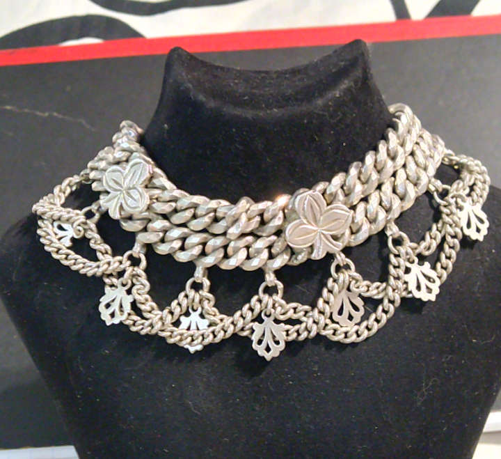 `Scrap Metal Value R5000` / 253 GRAMS `VERY RARE` Cultural` 925 Sterling Silver Armband.