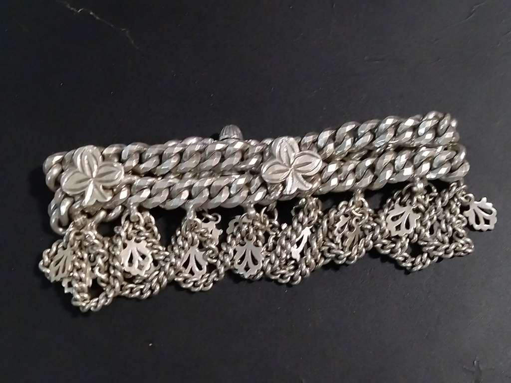 `Scrap Metal Value R5000` / 253 GRAMS `VERY RARE` Cultural` 925 Sterling Silver Armband.
