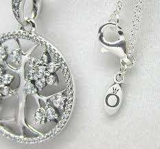 PANDORA - Silver Family Tree Necklace 390384CZ-80 **Brand New**