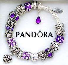 **PANDORA** Moments Silver Bracelet, Fancy Purple Signature Clasp