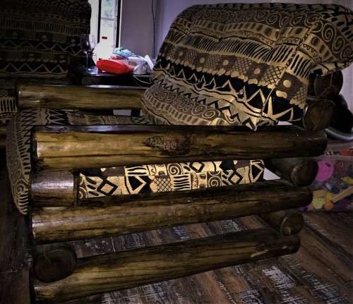 Lounge Suite -  Log Lounge with Coffee Table