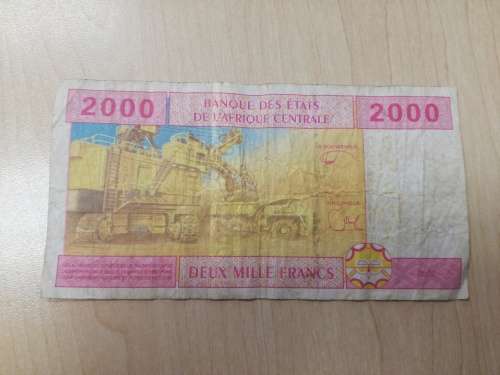 2000 Central African Franc FV=R50.73