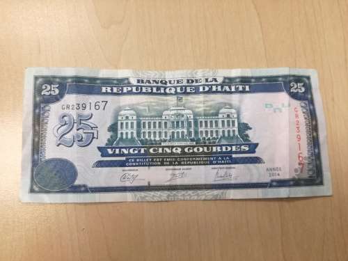 25 Haitian Gourdes FV=R3.95