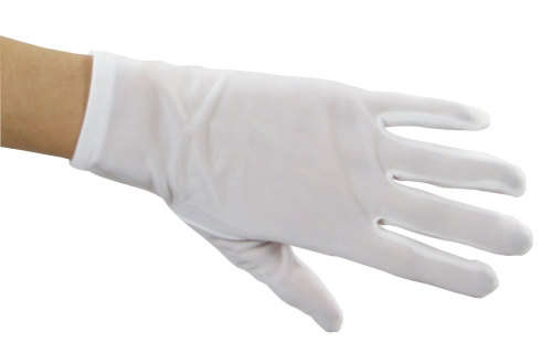 Luxury Unisex White Nylon Gloves