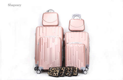 Luxury ABS Lightweight Design 10 Piece Luggage Set-Strip