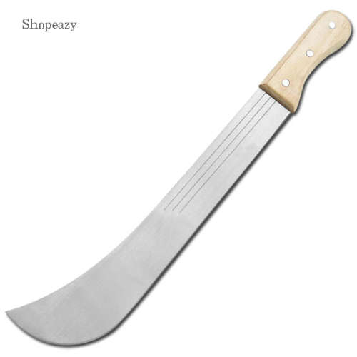 Carbon Steel Cane Machete with Wooden Handle