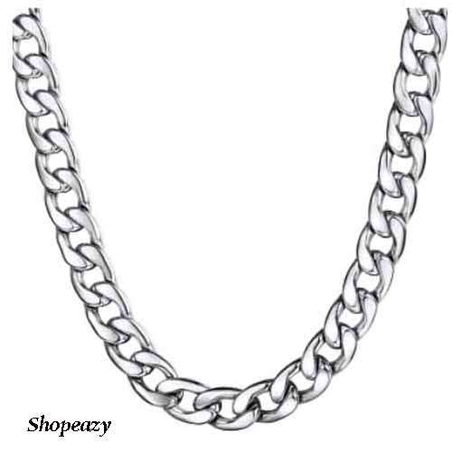 8mm Men`s Chain Necklace Cuban Hyperbole Fashion