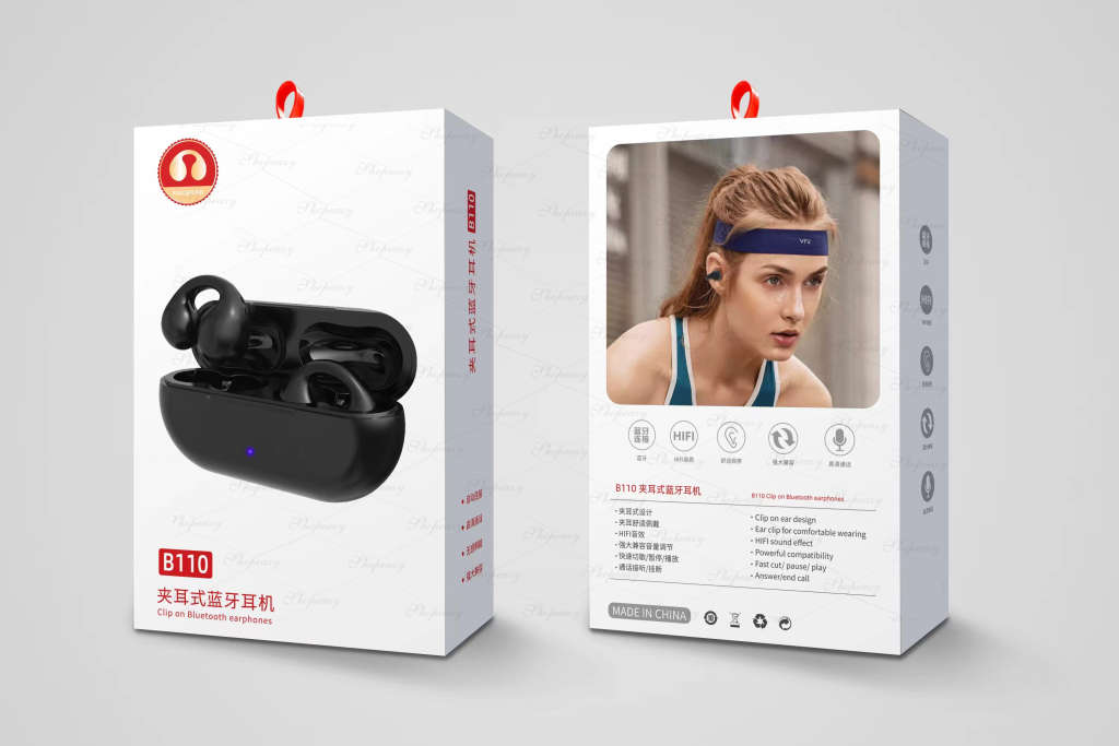 Wireless Ear Clip Bone Conduction Headphones