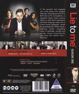 Lie to Me - Season 1 (second disk missing) [DVD]