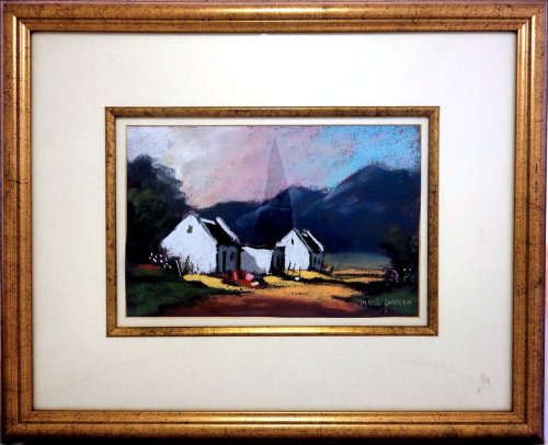 Marc Poisson - Cape Dutch Homestead - Original Pastel