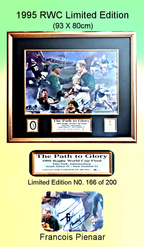 Signed and Framed 1995 Limited Edition RWC `Path to Glory`