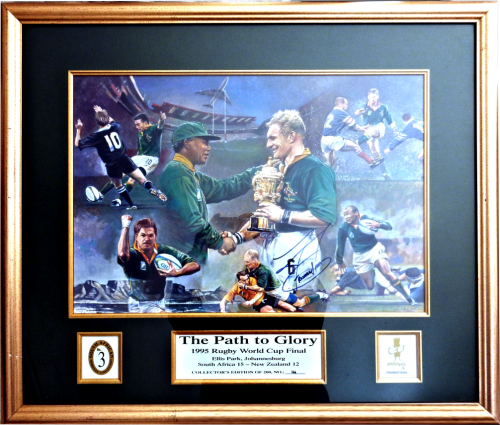 Signed and Framed 1995 Limited Edition RWC `Path to Glory`