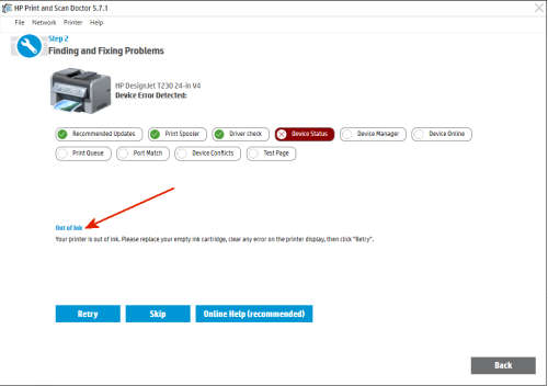HP DesignJet T230 24` Wide Format Printer