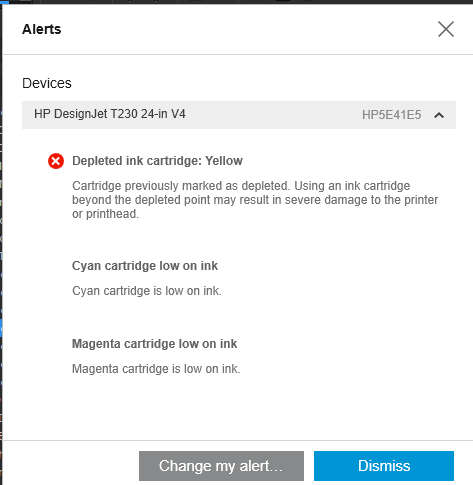 HP DesignJet T230 24` Wide Format Printer