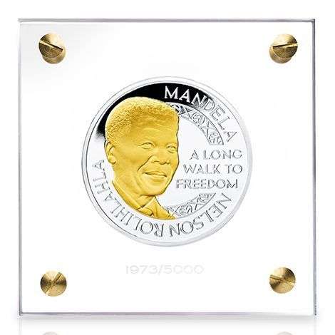 Mandela Father of Nation 100g Silver Huge 48mm Medallion - Mintage 5000