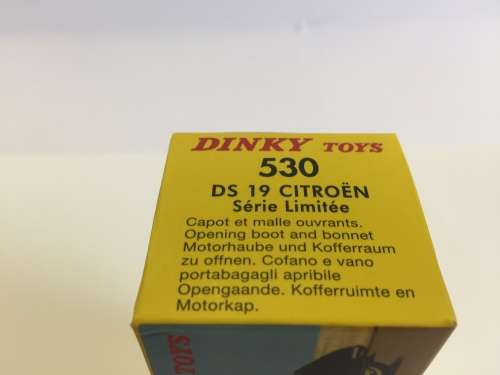 Atlas Edition - RARE - Dinky Toys 530 DS 19 CITROEN Série limitée