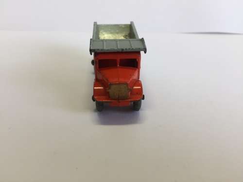 MATCHBOX REG.WHEEL NO.6A QUARRY TRUCK ORANGE/GREY
