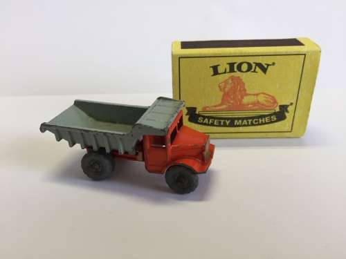 MATCHBOX REG.WHEEL NO.6A QUARRY TRUCK ORANGE/GREY