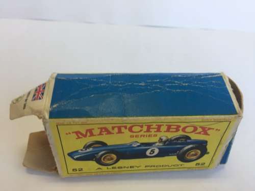 Vintage Matchbox Lesney 52 b B.R.M Racing Car BRM in Box - Please Read