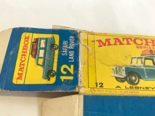 FOR GERRIT ONLY - Matchbox Lesney No. 12 Land Rover Safari Dark Green + Original Box