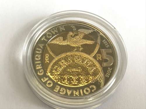 R5 GRIQUA TOWN BICENTENARY COIN with Magnifier Set