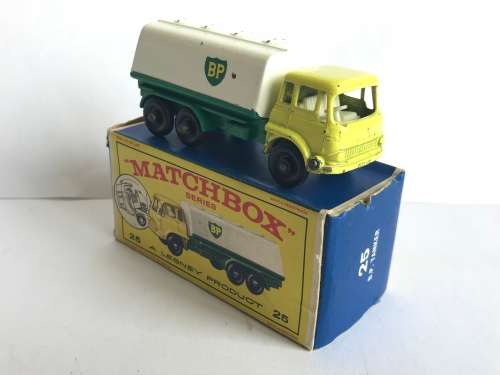 Matchbox Lesney Bedford BP Tanker Truck No. 25 with Original Box