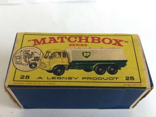 Matchbox Lesney Bedford BP Tanker Truck No. 25 with Original Box