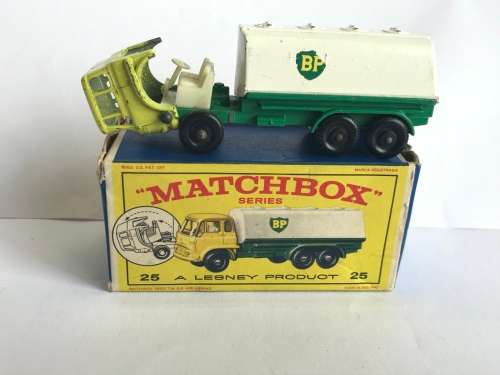 Matchbox Lesney Bedford BP Tanker Truck No. 25 with Original Box