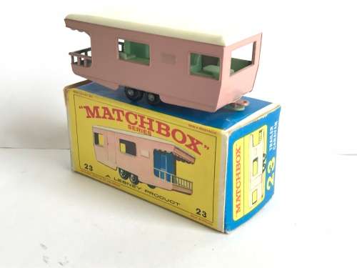 MATCHBOX LESNEY #23 TRAILER CARAVAN WITH ORIGINAL BOX