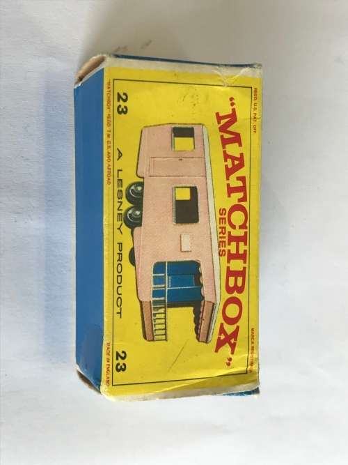 MATCHBOX LESNEY #23 TRAILER CARAVAN WITH ORIGINAL BOX