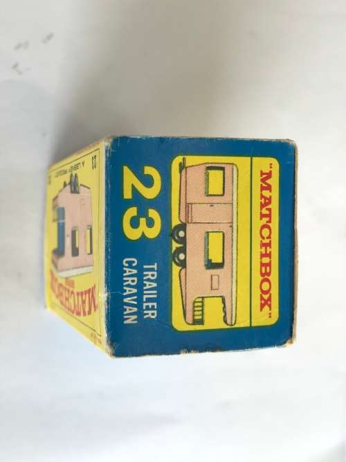 MATCHBOX LESNEY #23 TRAILER CARAVAN WITH ORIGINAL BOX