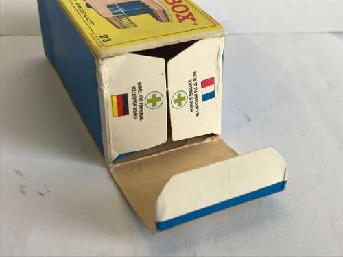 MATCHBOX LESNEY #23 TRAILER CARAVAN WITH ORIGINAL BOX