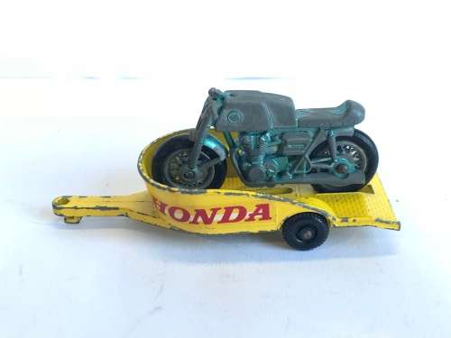 MATCHBOX LESNEY 38 Honda Motorcycle & Trailer