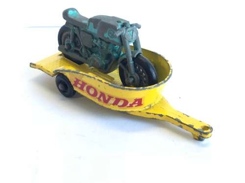 MATCHBOX LESNEY 38 Honda Motorcycle & Trailer