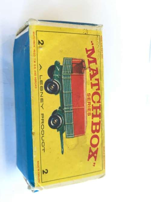 FOR GERRIT ONLY - Box only - Matchbox Lesney 2 Mercedes Trailer in Original box
