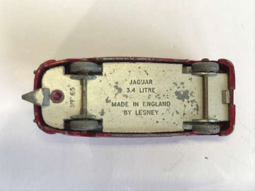 MATCHBOX MOKO LESNEY #65 RED JAGUAR SEDAN 3.4 LITRE