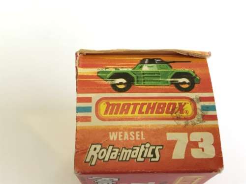 Matchbox Lesney Superfast Rola-Matics #73 - Weasel In Original Box