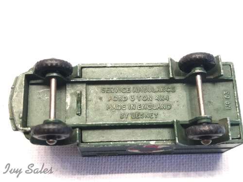 MATCHBOX LESNEY #63 FORD ARMY MILITARY AMBULANCE
