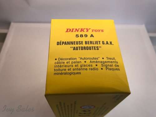 Atlas Edition - DINKY SUPERTOYS 589A - Depanneues Berliet G.A.K. Autoroutes
