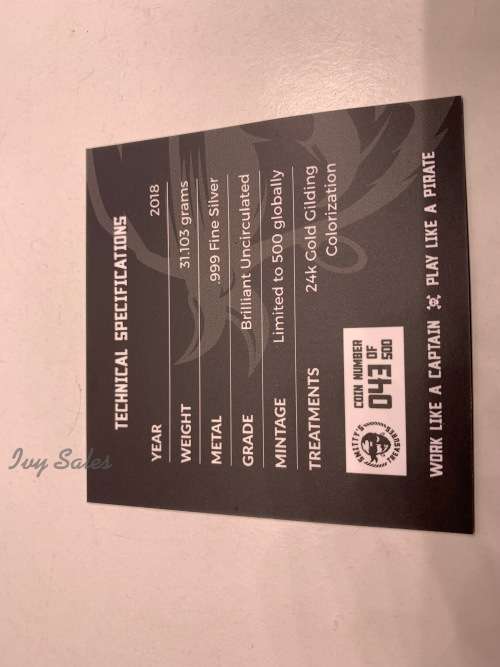 2018 1 OZ AMERICAN EAGLE SILVER COIN .999 - COLORIZED WITH BOX AND COA