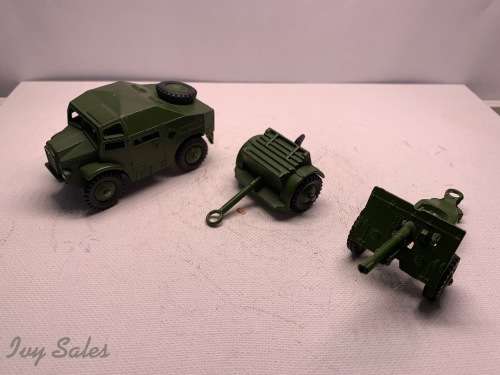 Dinky Toys #697 - 25 Pounder Field Gun Set + Original Box - MINT