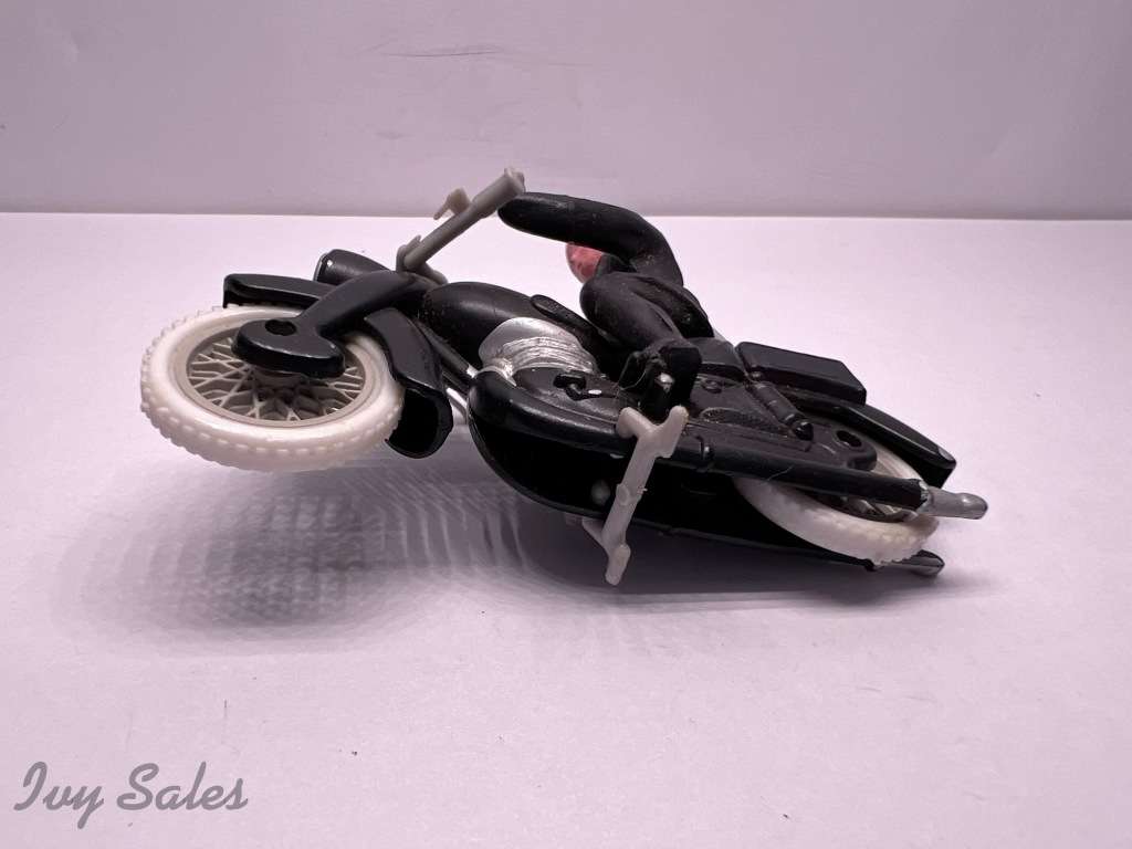 Minialuxe Police Route Motorcycle made in France 1959 - PLASTIC RARE - REPAINT