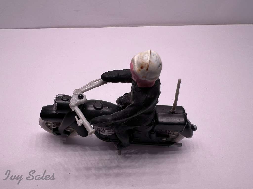 Minialuxe Police Route Motorcycle made in France 1959 - PLASTIC RARE - REPAINT