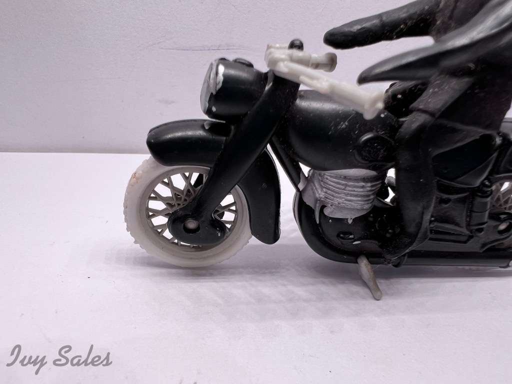 Minialuxe Police Route Motorcycle made in France 1959 - PLASTIC RARE - REPAINT