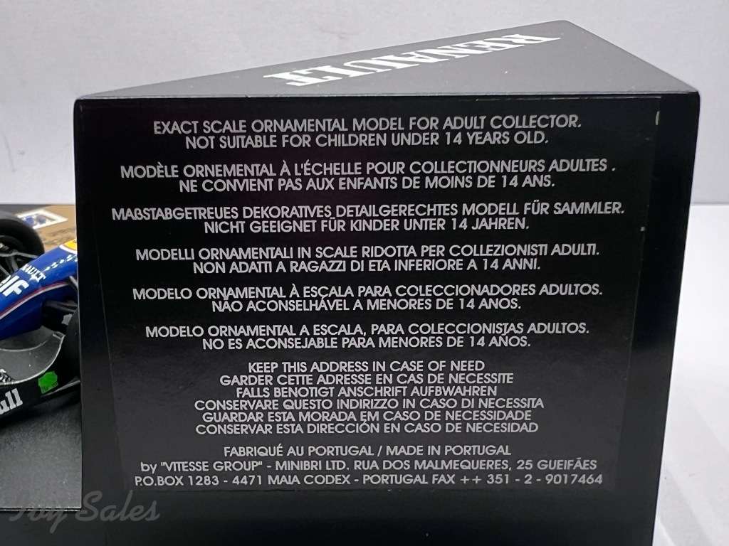 Minnichamps Alain Prost 1993 + Original Box