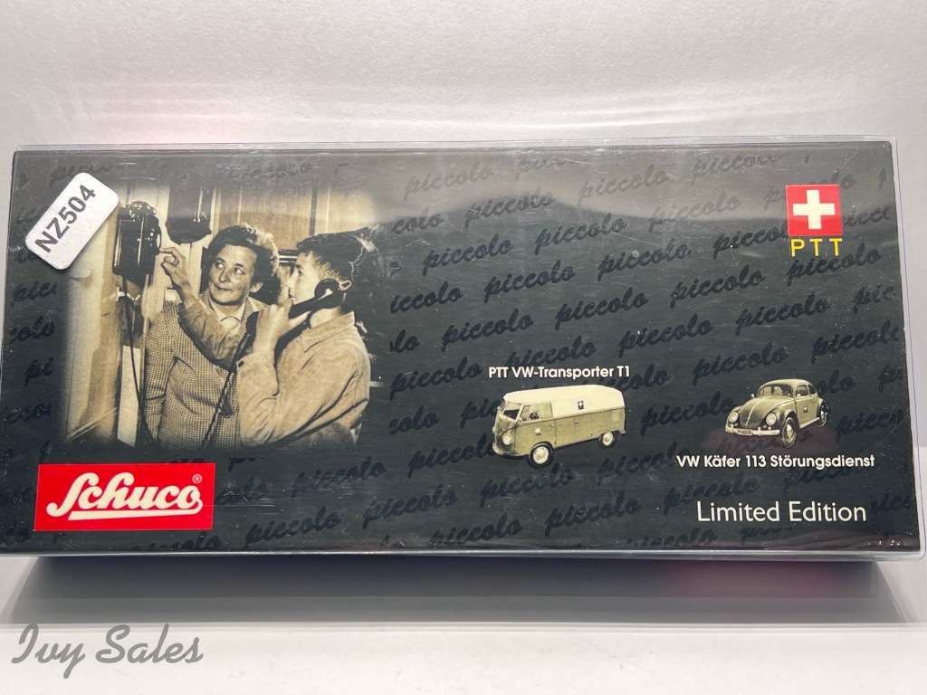 Piccolo Schuco - VW VOLKSWAGEN BEETLE & T1  Set + Original Box - Limited Edition