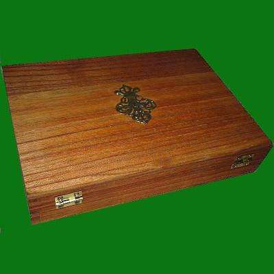 Wooden Box with Fleur de Lys