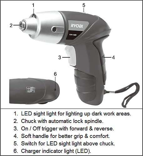 Cordless Electric Screwdriver RYOBI
