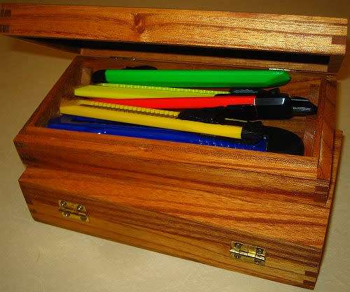 Craft Knives in Wooden Box