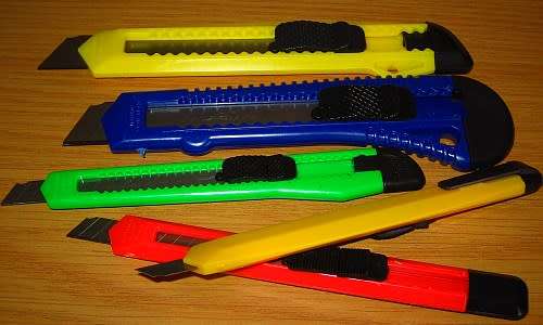 Craft Knives in Wooden Box